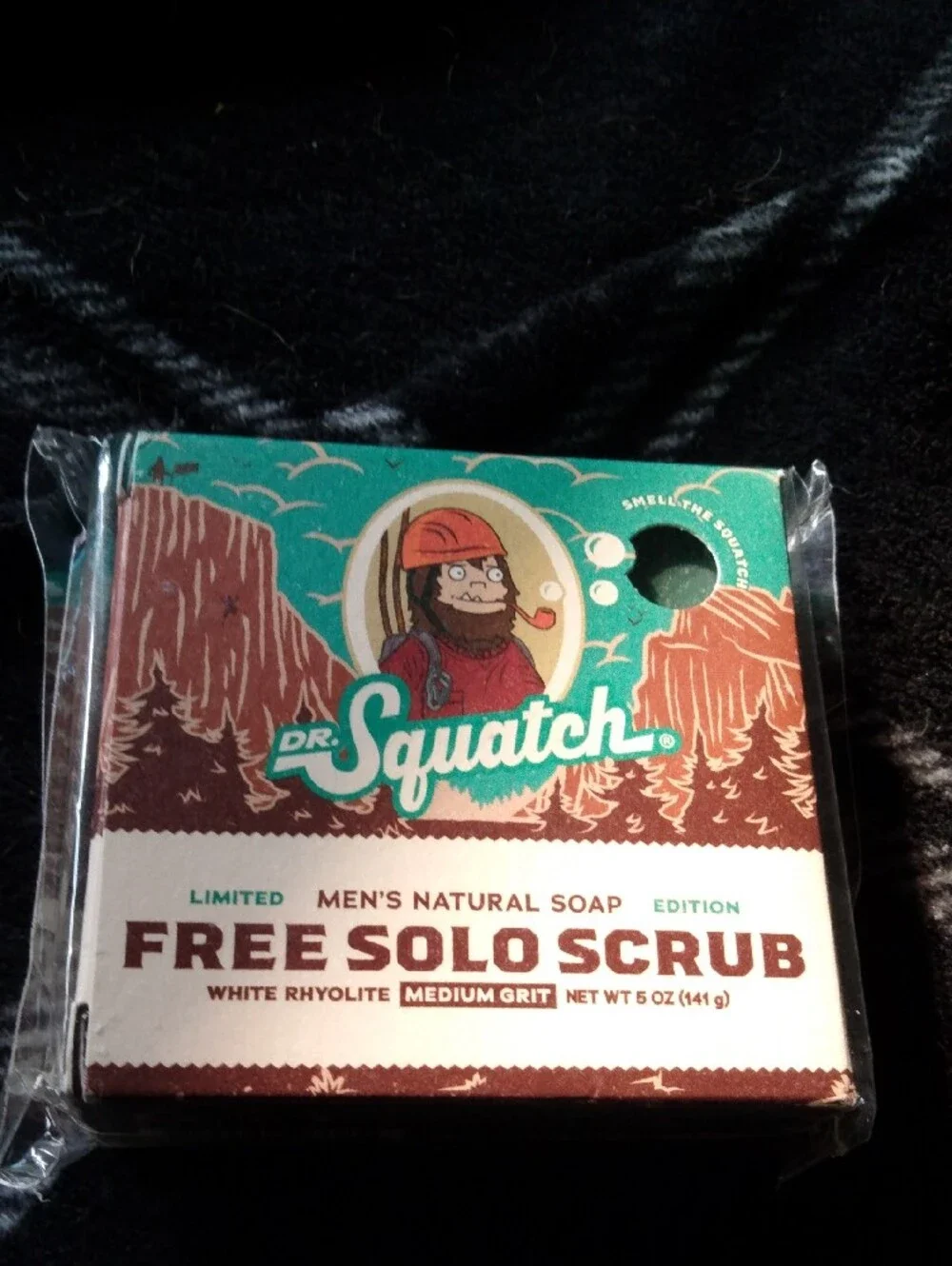Dr. Squatch Free Solo Scrub Men's Natural Soap - Teal & Brown